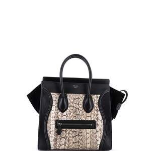 Celine Luggage Bag Python And Leather #249483C10B